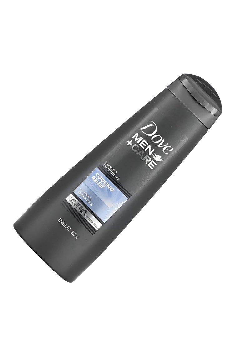 Dove Men + Care Fortifying Shampoo - Cooling Relief - With Icy Menthol - Net Wt. 12 FL OZ (355 mL) Per Bottle - One (1) Bottle - Image 2